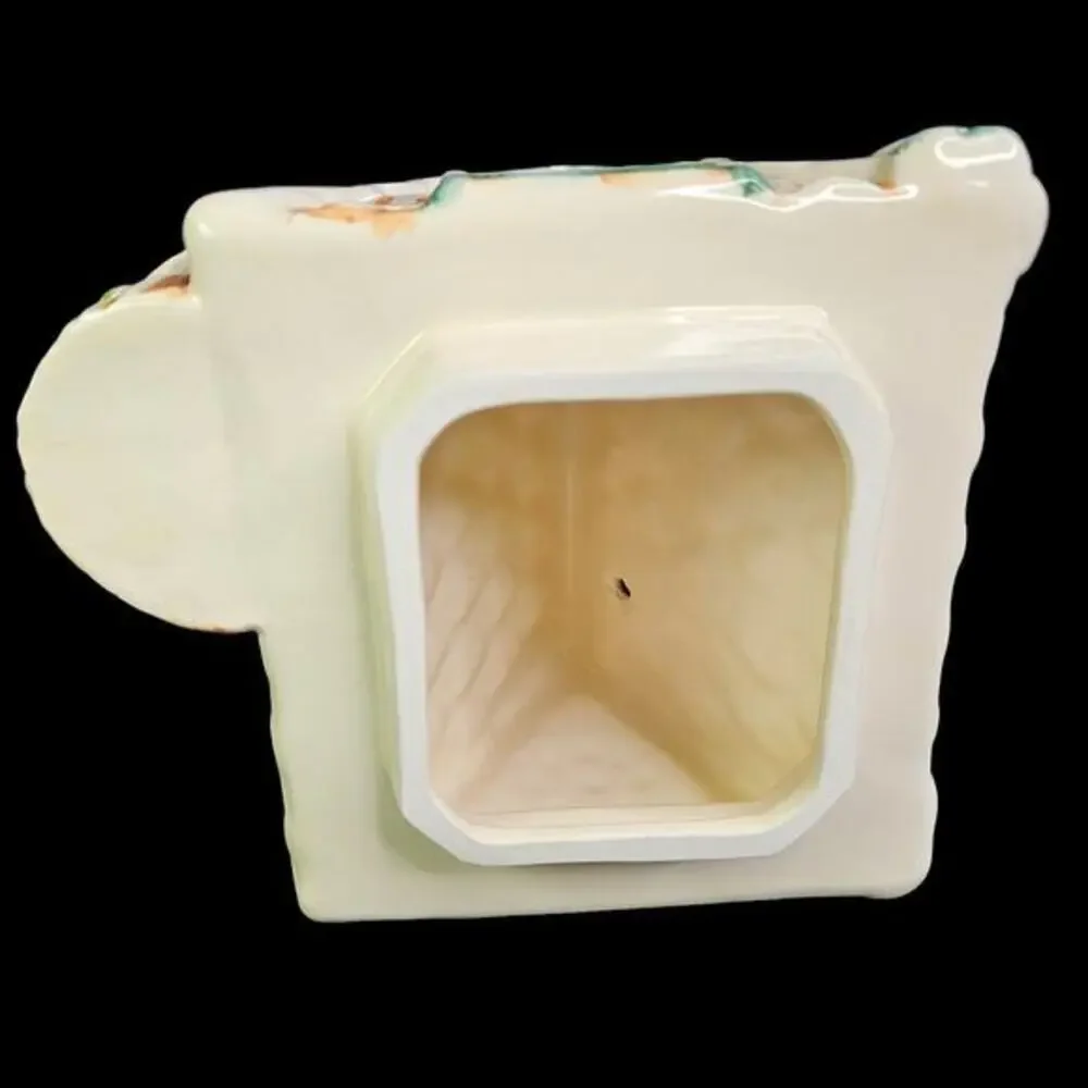 Fitz and Floyd Santa Claus Gingerbread House‎ Christmas Cookie Jar Vtg 1995 READ
